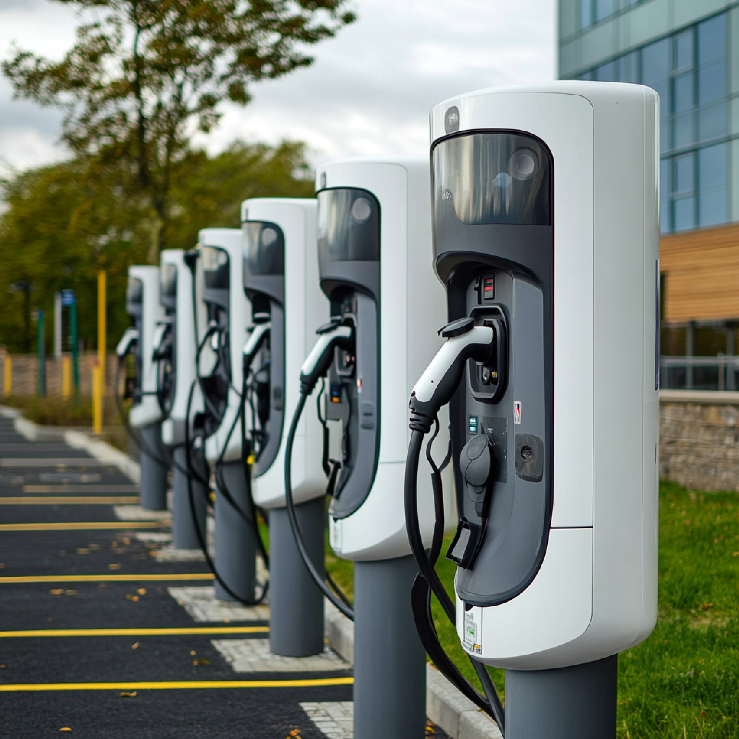 electric-vehicle-charging-station-with-multiple-charging-points